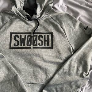 gray nike hoodie!